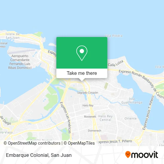 Embarque Colonial map