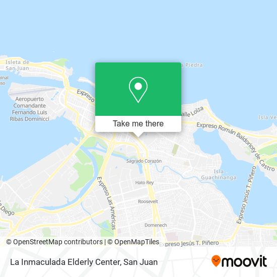 Mapa de La Inmaculada Elderly Center