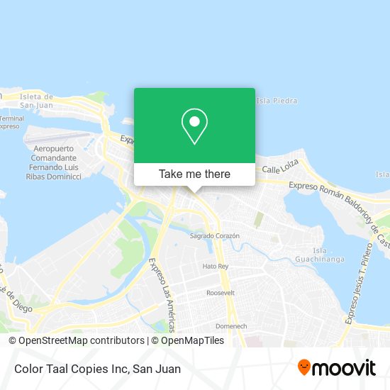 Color Taal Copies Inc map
