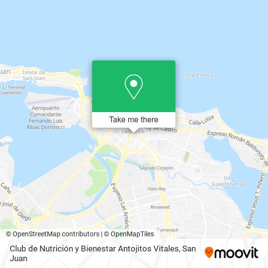 Mapa de Club de Nutrición y Bienestar Antojitos Vitales