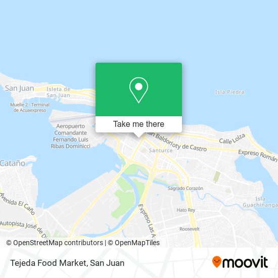 Tejeda Food Market map