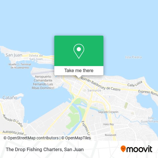 Mapa de The Drop Fishing Charters