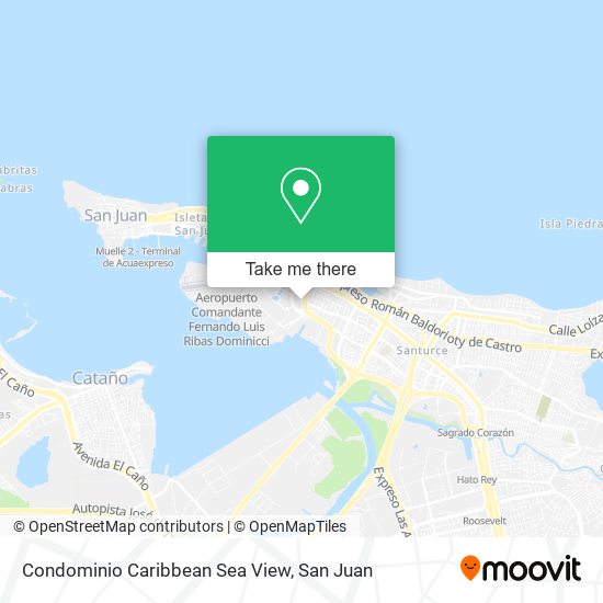 Condominio Caribbean Sea View map