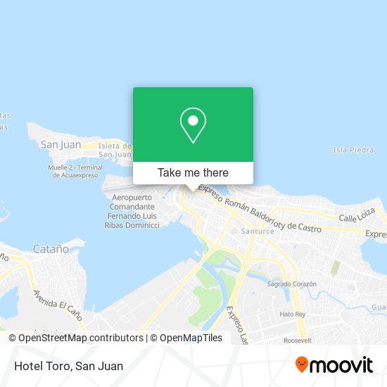 Hotel Toro map