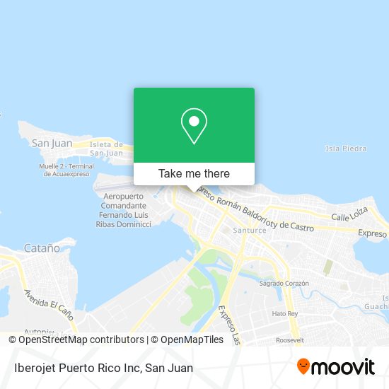 Mapa de Iberojet Puerto Rico Inc