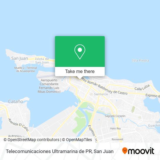 Telecomunicaciones Ultramarina de PR map