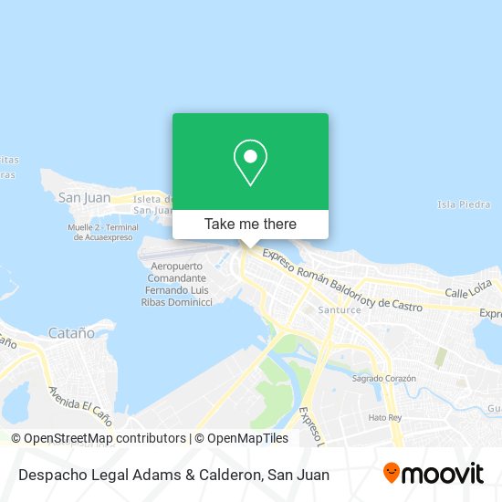 Despacho Legal Adams & Calderon map