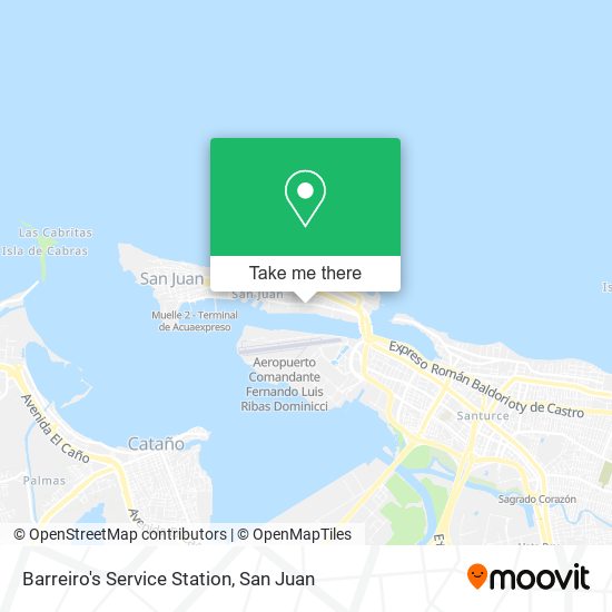Barreiro's Service Station map