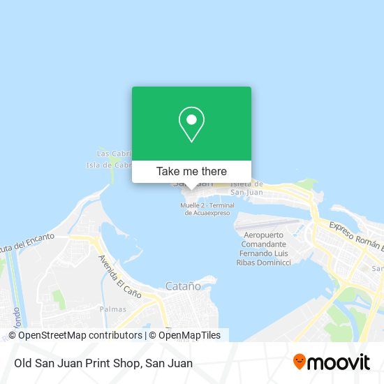 Old San Juan Print Shop map