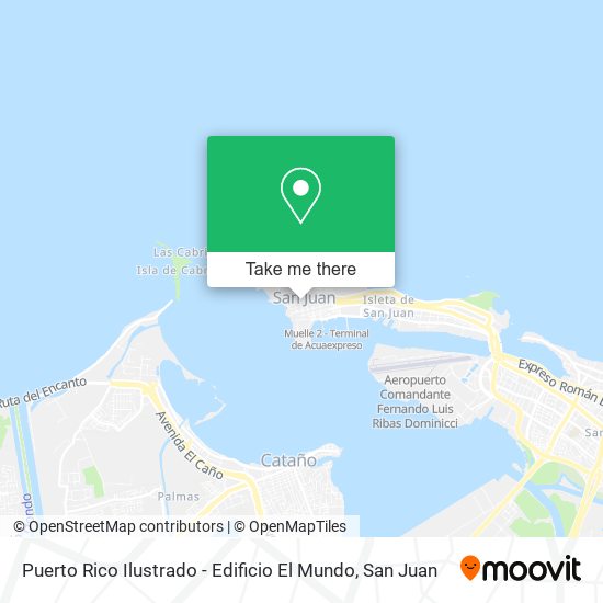 Puerto Rico Ilustrado - Edificio El Mundo map