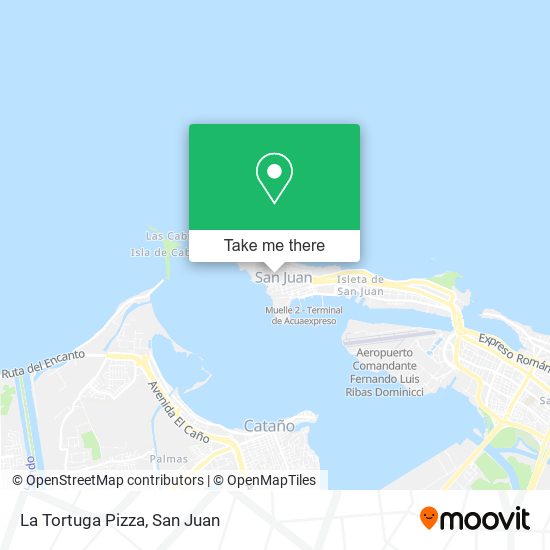 La Tortuga Pizza map