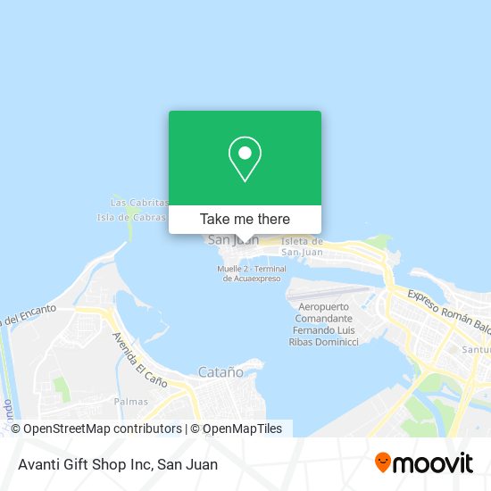 Avanti Gift Shop Inc map