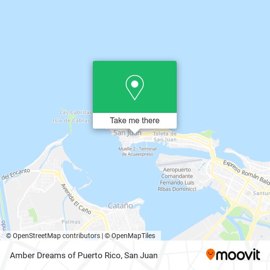 Amber Dreams of Puerto Rico map