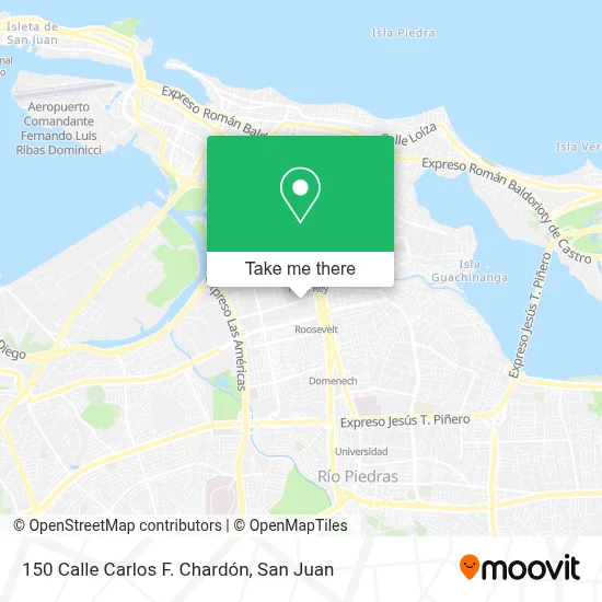 Mapa de 150 Calle Carlos F. Chardón