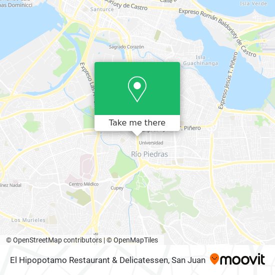 El Hipopotamo Restaurant & Delicatessen map