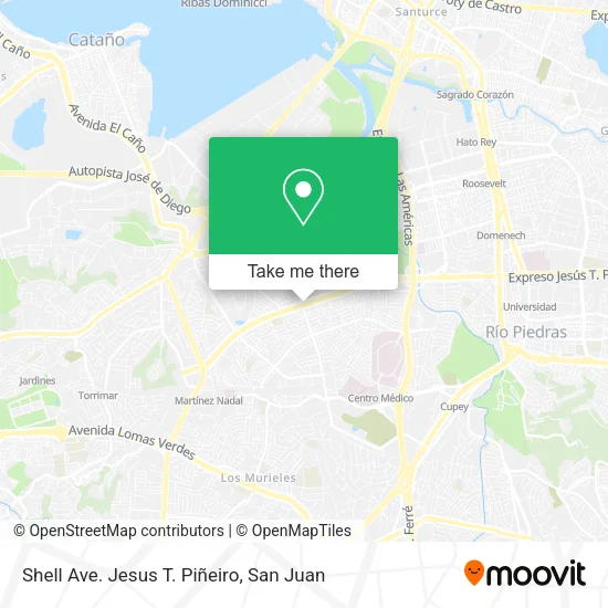 Mapa de Shell Ave. Jesus T. Piñeiro