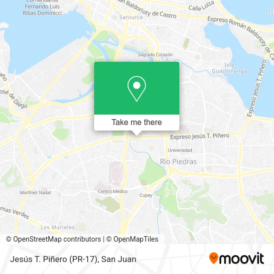 Mapa de Jesús T. Piñero (PR-17)