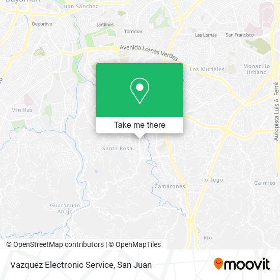 Vazquez Electronic Service map
