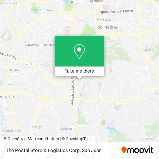 Mapa de The Postal Store & Logistics Corp