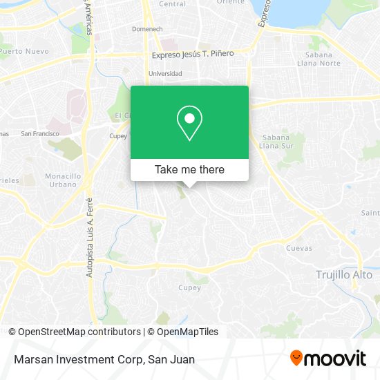 Marsan Investment Corp map