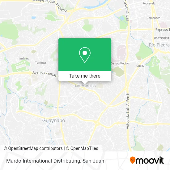 Mardo International Distributing map