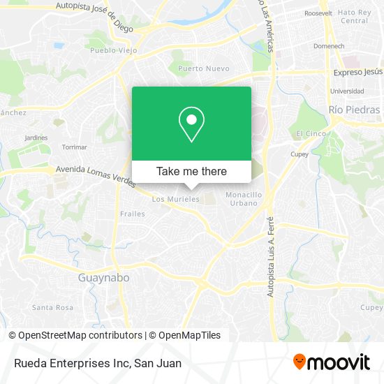 Rueda Enterprises Inc map