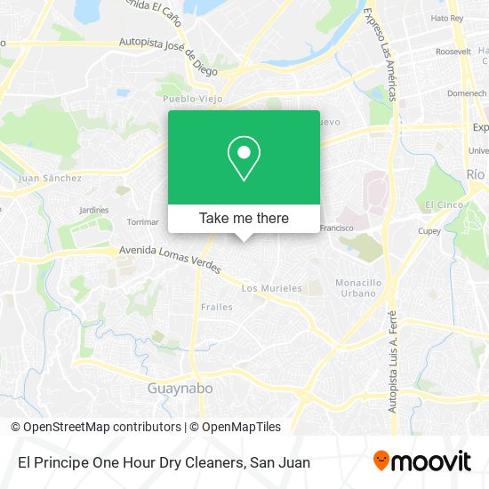 El Principe One Hour Dry Cleaners map