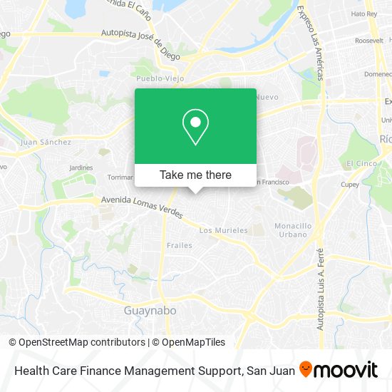Health Care Finance Management Support map