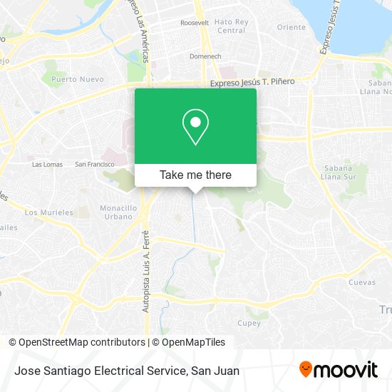 Jose Santiago Electrical Service map