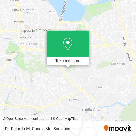Dr. Ricardo M. Canals Md map