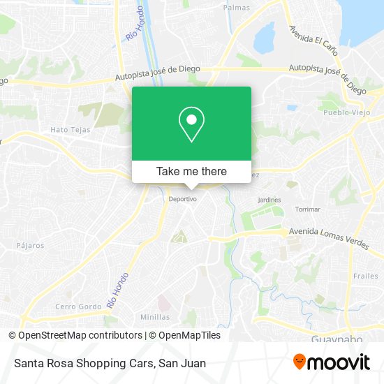 Santa Rosa Shopping Cars map