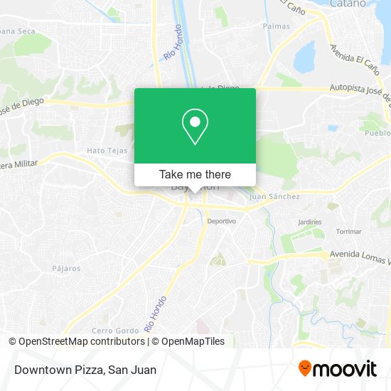 Downtown Pizza map