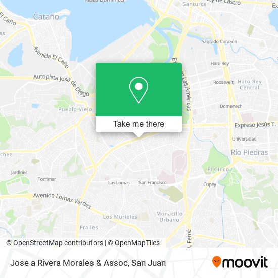 Jose a Rivera Morales & Assoc map