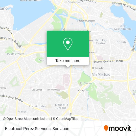 Electrical Perez Services map