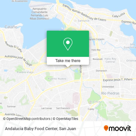 Mapa de Andalucia Baby Food Center