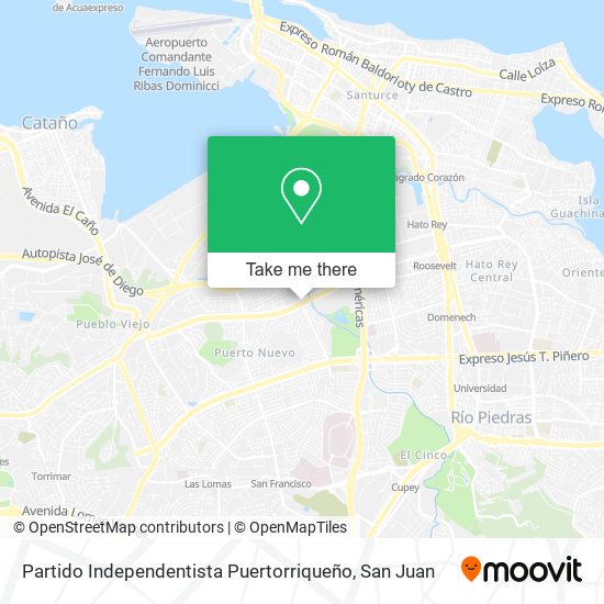 Mapa de Partido Independentista Puertorriqueño