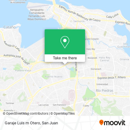 Mapa de Garaje Luis m Otero