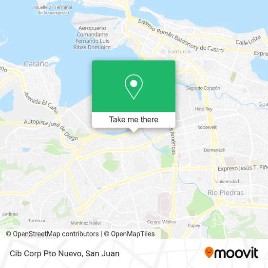 Mapa de Cib Corp Pto Nuevo