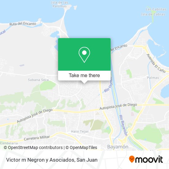 Victor m Negron y Asociados map