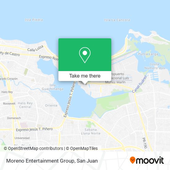 Moreno Entertainment Group map