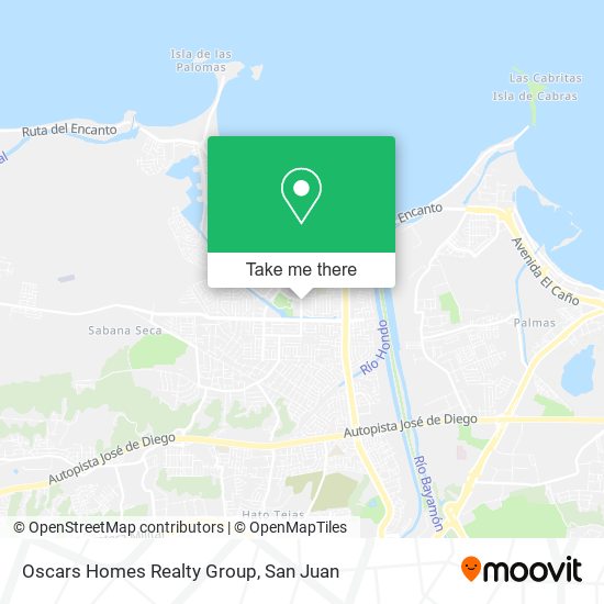 Oscars Homes Realty Group map
