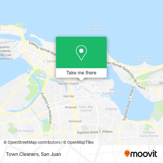 Town Cleaners map