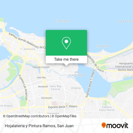 Mapa de Hojalateria y Pintura Ramos