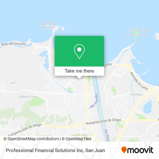 Professional Financial Solutions Inc map