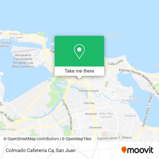 Colmado Cafeteria Ca map