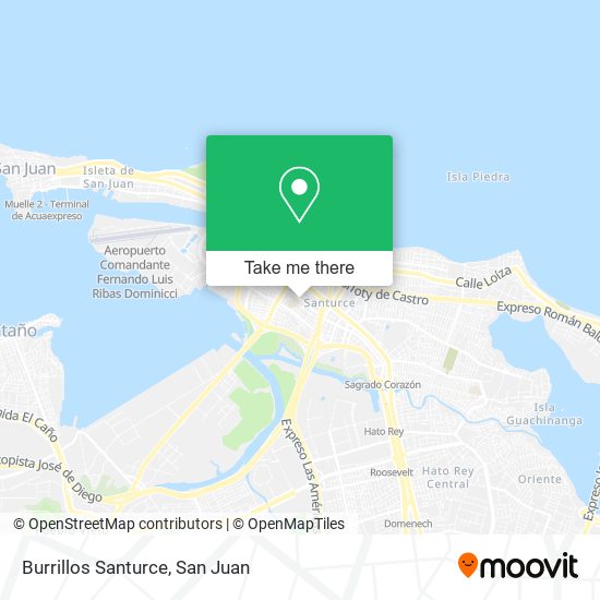 Burrillos Santurce map