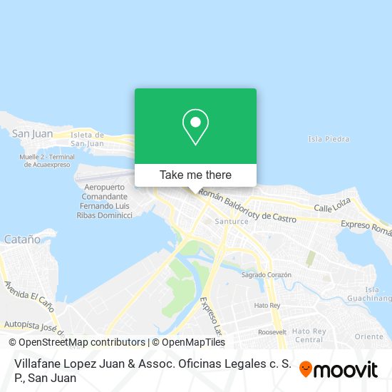 Villafane Lopez Juan & Assoc. Oficinas Legales c. S. P. map