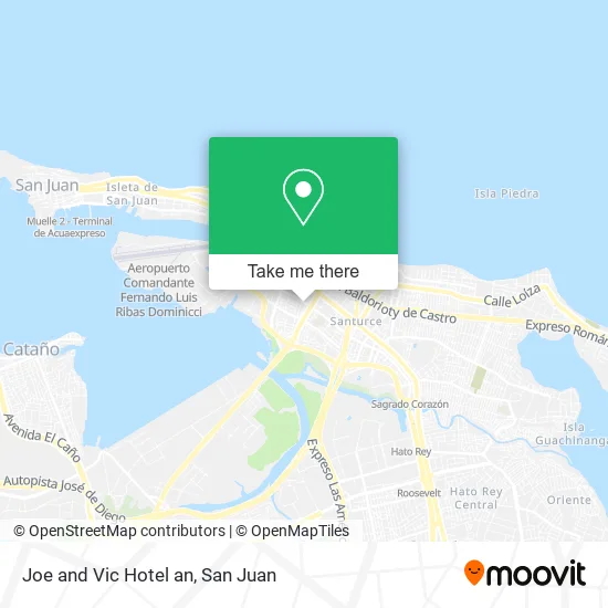 Mapa de Joe and Vic Hotel an