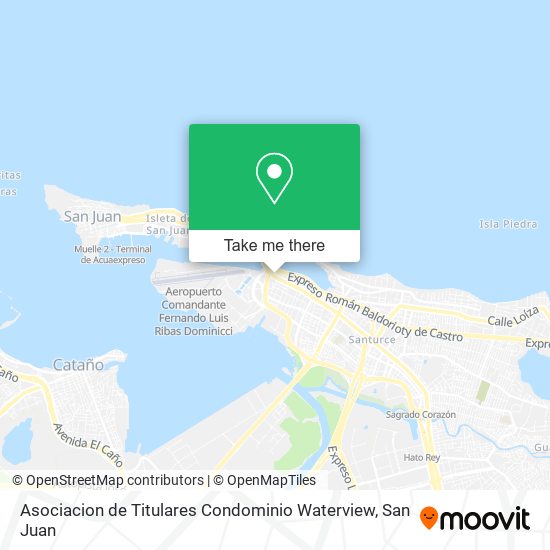 Asociacion de Titulares Condominio Waterview map