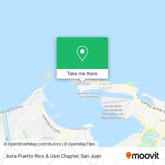 Asta-Puerto Rico & Usvi Chapter map